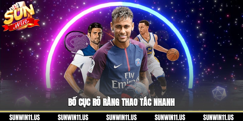 Bố cục rõ ràng, thao tác nhanh